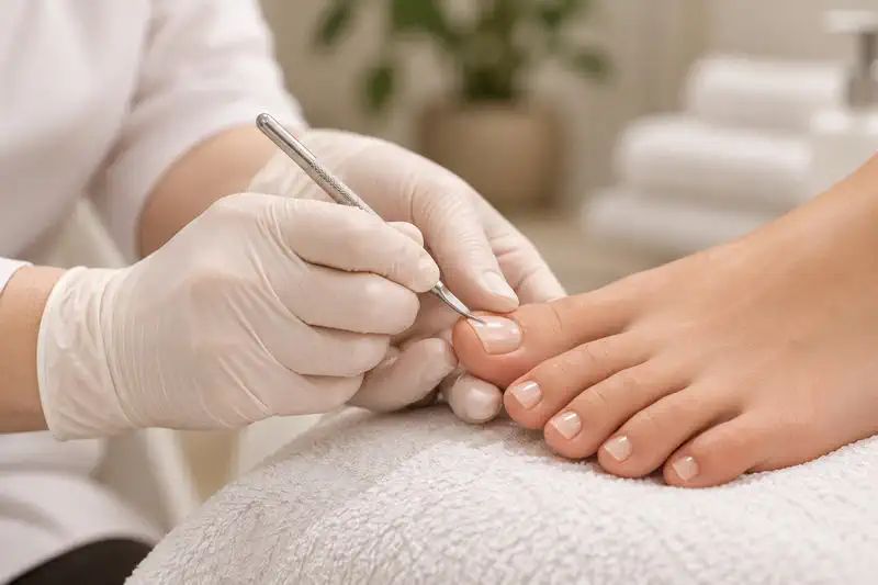 Refined pedicure pregnancy treatment close up Refined pedicure pregnancy treatment close up